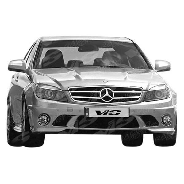 2008-2011 Mercedes C Class W204 4 doors EURO TECH Style FRP Primer Full Kit-3