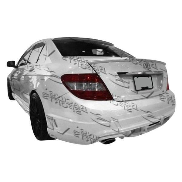 2008-2014 Mercedes C Class W204 4 doors VIP Style FRP Primer Rear Bumper-1