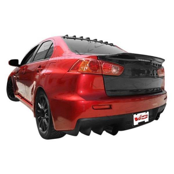 2008-2017 Mitsubishi EVO 10 4 doors DEMON Style Carbon Fiber Black Trunk-4