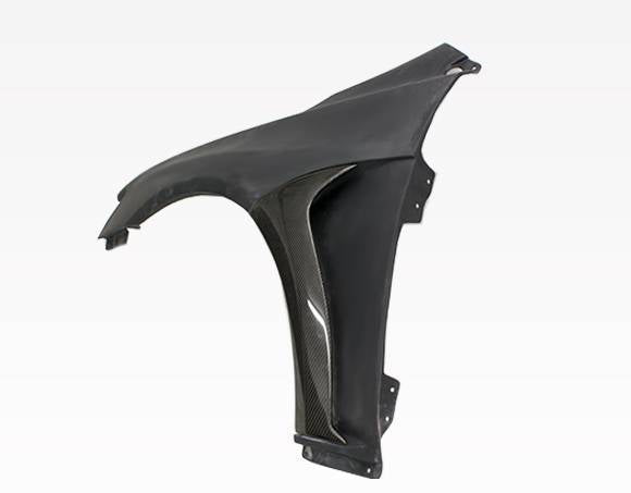 2008-2015 Mitsubishi EVO 10 FVS 2 Style FRP Carbon Fiber Black Fenders-1