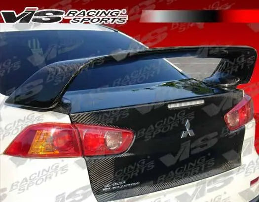 2008-2015 Mitsubishi EVO 10 4 doors OEM Style Carbon Fiber Black Trunk-2