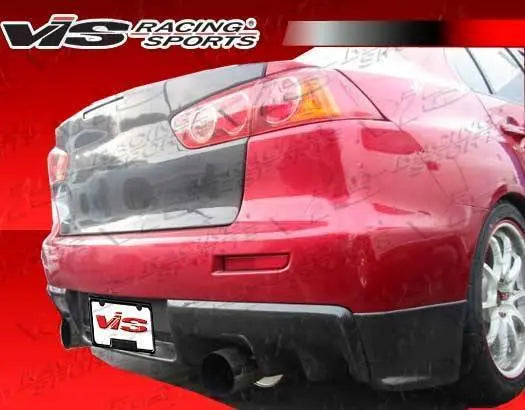 2008-2015 Mitsubishi EVO 10 Carbon Fiber Black Diffuser-2
