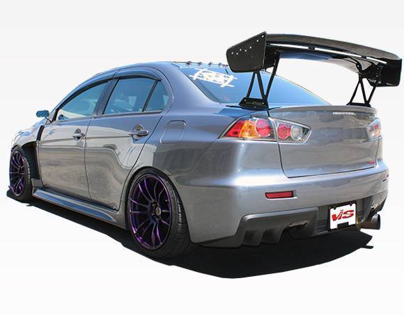 2008-2015 Mitsubishi EVO 10 4 doors Carbon Fiber Black Spoiler-1