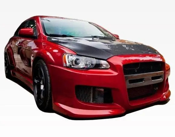 2008-2015 Mitsubishi EVO 10 Z Speed Style FRP Primer Side Skirts-2