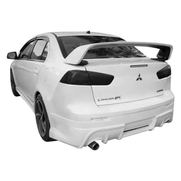 2008-2013 Mitsubishi Lancer 4 doors A SPEC Style FRP Primer Rear Bumper-1