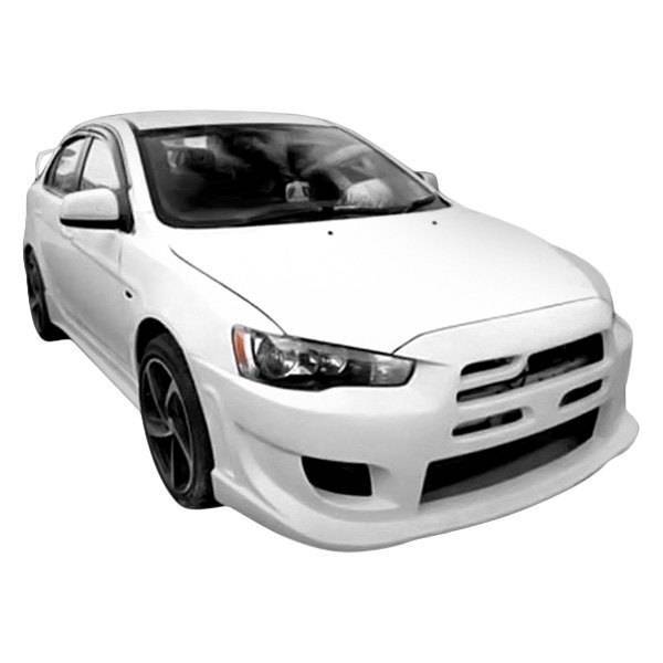 2008-2013 Mitsubishi Lancer 4 doors B Spec Style FRP Primer Front Bumper-1