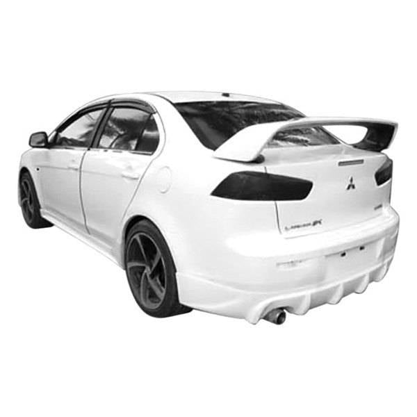 2008-2013 Mitsubishi Lancer 4 doors B Spec Style FRP Primer Full Kit-2