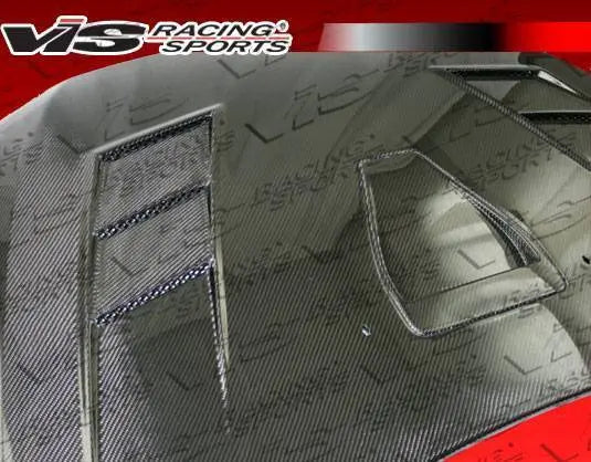 2008-2017 Mitsubishi Lancer 4 doors TERMINATOR GT Style Carbon Fiber Black Hood-4