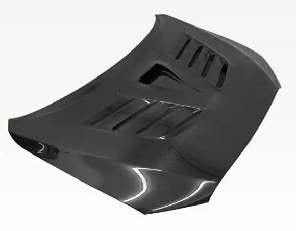 2008-2017 Mitsubishi Lancer 4 doors VRS Style Carbon Fiber Black Hood-3