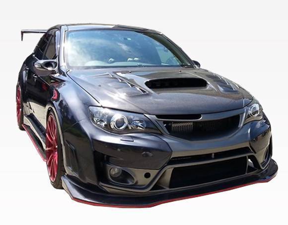 2008-2014 Subaru WRX 4 doors Ultra V Style FRP Primer Full Kit-2