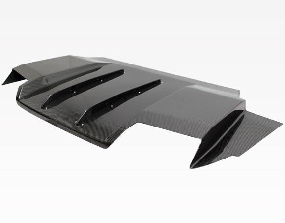 2008-2014 Subaru WRX 4 doors Carbon Fiber Black Diffuser-1