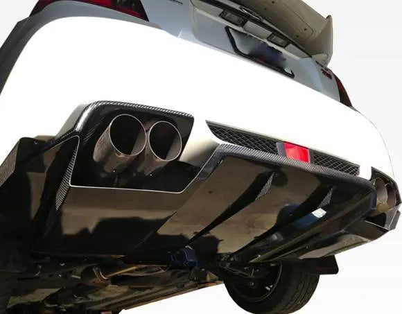 2008-2014 Subaru WRX 4 doors Carbon Fiber Black Diffuser-2