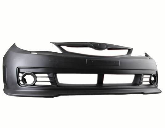 2008-2014 Subaru WRX Hatchback STI Style FRP Primer Front Bumper-1