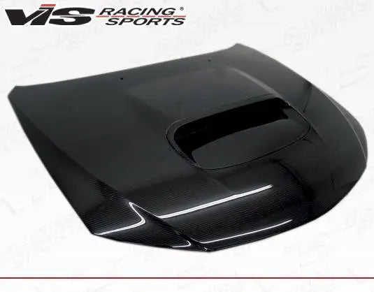 2008-2014 Subaru WRX Hatchback 4 doors STI Style Carbon Fiber Black Hood-2
