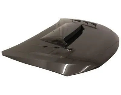 2008-2014 Subaru WRX Hatchback 4 doors TRACER Style Carbon Fiber Black Hood-1