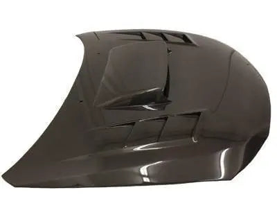 2008-2014 Subaru WRX Hatchback 4 doors TRACER Style Carbon Fiber Black Hood-5