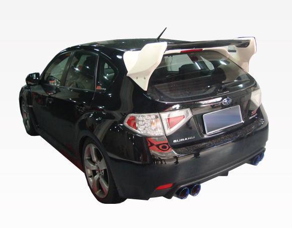 2008-2014 Subaru WRX Hatchback Carbon Fiber Black Spoiler-3