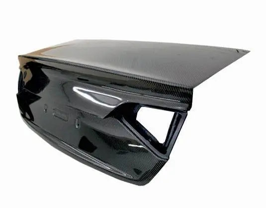 2009-2012 Audi A4 4 doors OEM Style Carbon Fiber Black Trunk-2