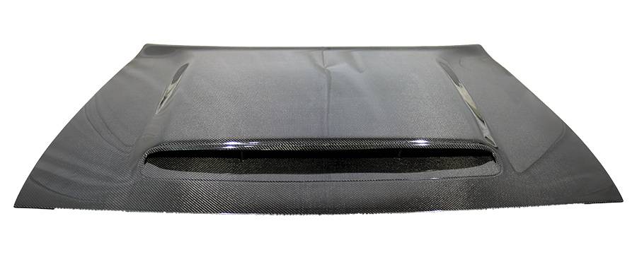 2008-2022 Dodge Challenger 2 doors DEMON Style Carbon Fiber Black Hood-2