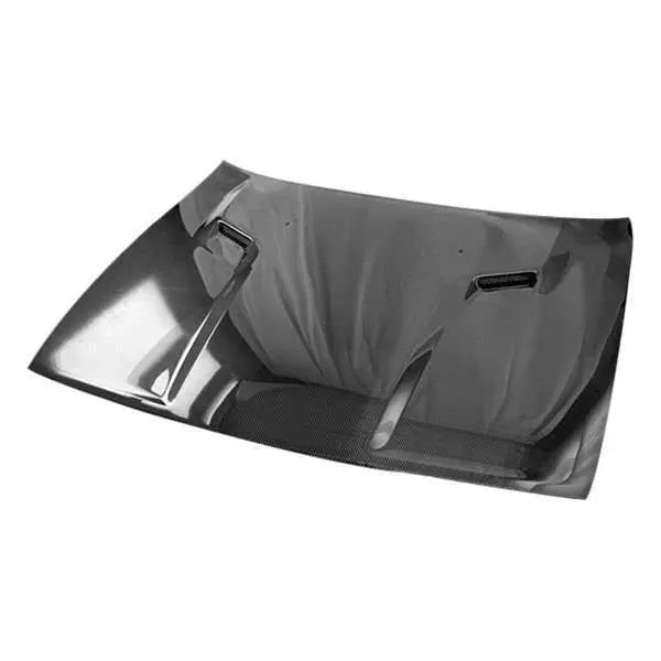 2008-2022 Dodge Challenger 2 doors SRT Style Carbon Fiber Black Hood-1