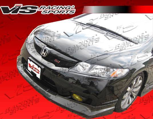 2009-2011 Honda Civic 4 doors Carbon Fiber Black Front Lip-1