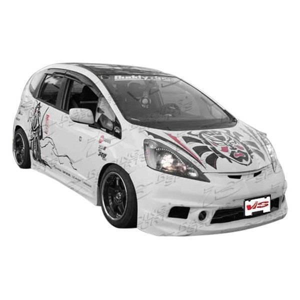 2009-2013 Honda Fit TECHNO R Style FRP Primer Front Bumper-1