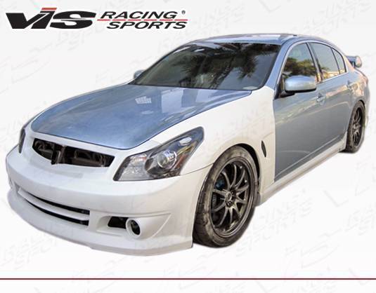 2009-2012 Infiniti G37 4 doors WING Style FRP Primer Fenders-1