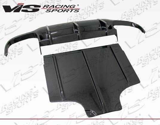 2009-2011 Mercedes Sl R230 2 doors Carbon Fiber Black Diffuser-3