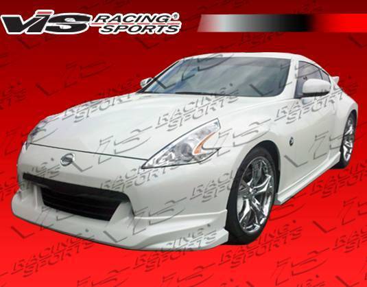 2009-2012 Nissan 370Z 2 doors TECHNO R Style FRP Primer Front Lip-1