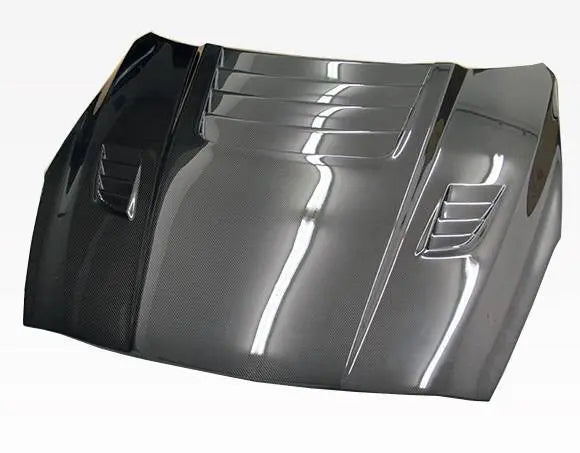 2009-2016 Nissan Skyline R35 GTR 2 doors GT 2 Style Carbon Fiber Black Hood-1