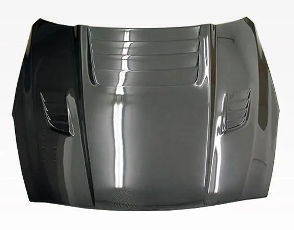 2009-2016 Nissan Skyline R35 GTR 2 doors GT 2 Style Carbon Fiber Black Hood-3