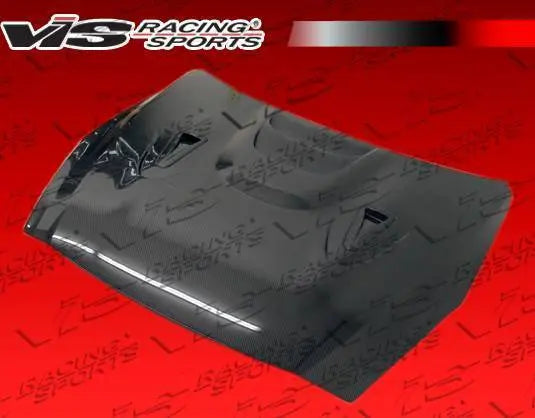 2009-2016 Nissan Skyline R35 GTR 2 doors MS Style Carbon Fiber Black Hood-3