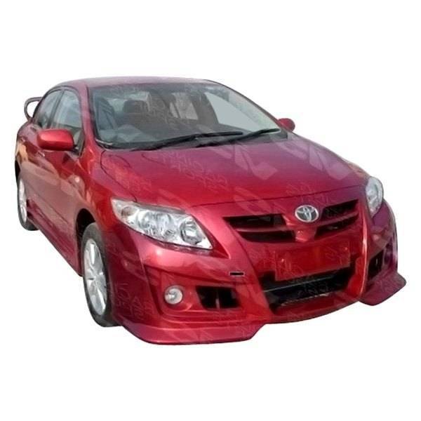 2009-2010 Toyota Corolla 4 doors AMS Style FRP Primer Front Bumper-2
