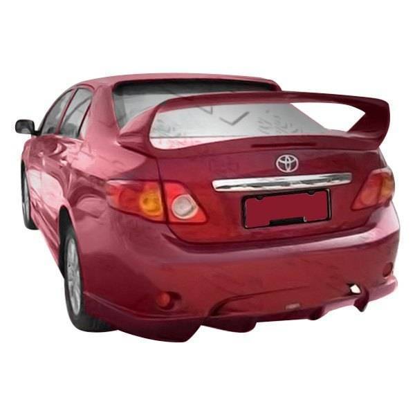 2009-2010 Toyota Corolla 4 doors AMS Style FRP Primer Rear Bumper-1