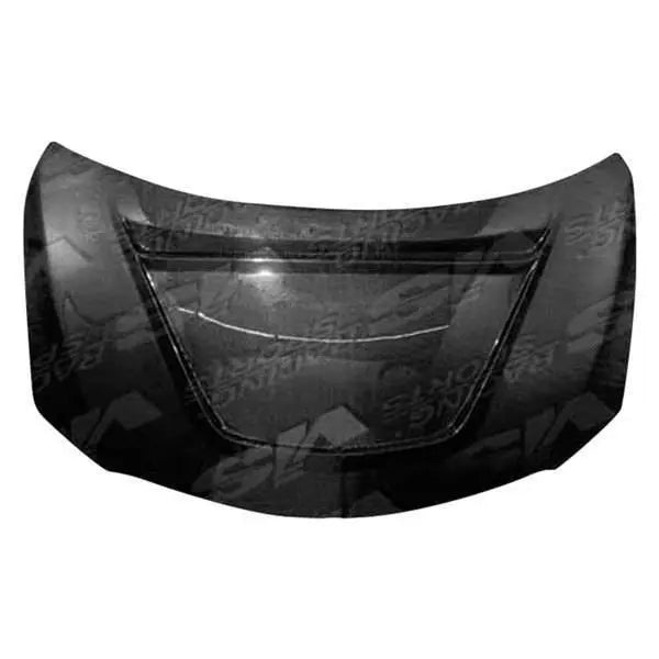 2009-2013 Toyota Corolla 4 doors V Line Style Carbon Fiber Black Hood-1