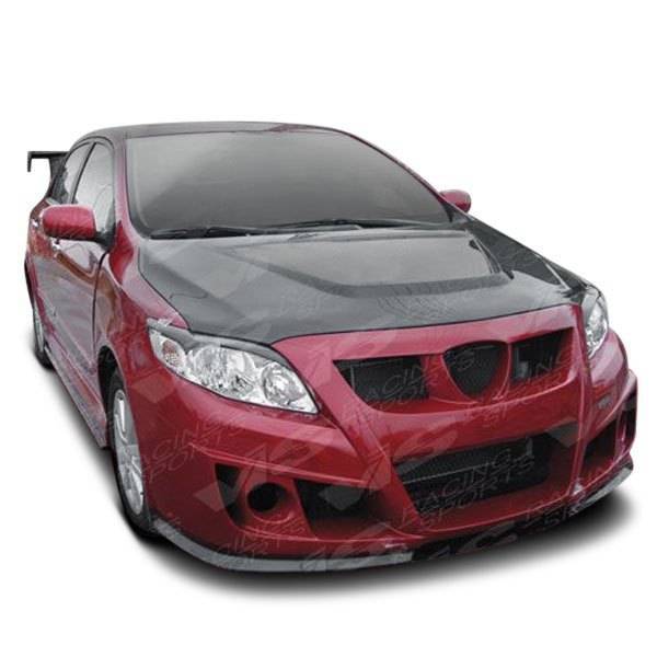 2009-2010 Toyota Corolla 4 doors ZYCLONE Style FRP Primer Front Bumper-1