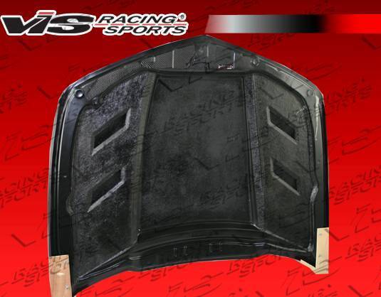 2010-2015 Chevrolet Camaro 2 doors AMS Style Carbon Fiber Black Hood-3