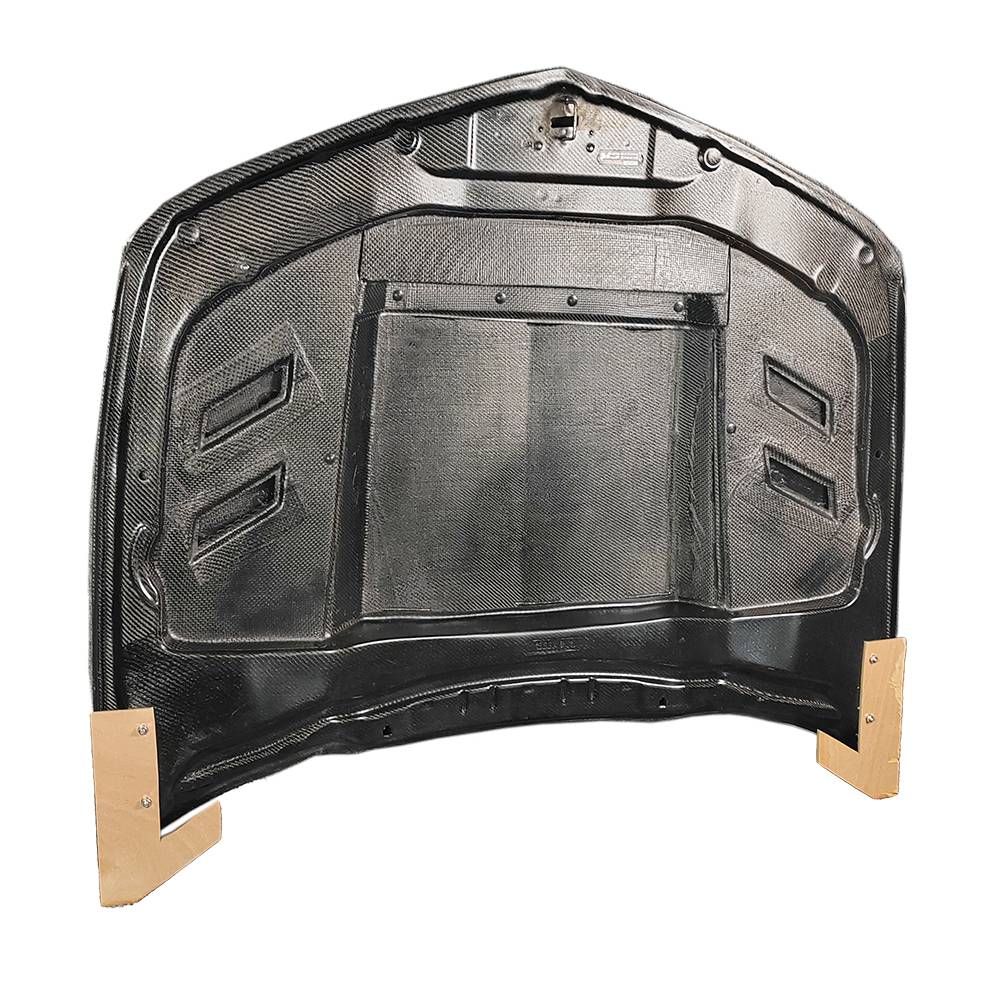 2010-2015 Chevrolet Camaro 2 doors TERMINATOR Style Double Sided Carbon Fiber Carbon Fiber Black Hood-3