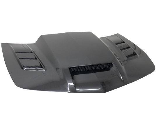 2010-2015 Chevrolet Camaro 2 doors TERMINATOR GT Style Carbon Fiber Black Hood-2