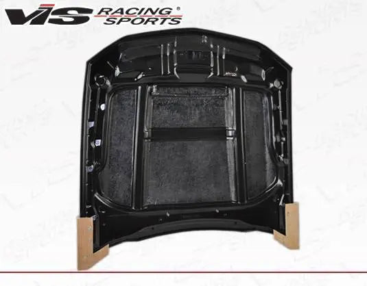 2010-2012 Ford Mustang 2 doors STALKER Style Carbon Fiber Black Hood-4