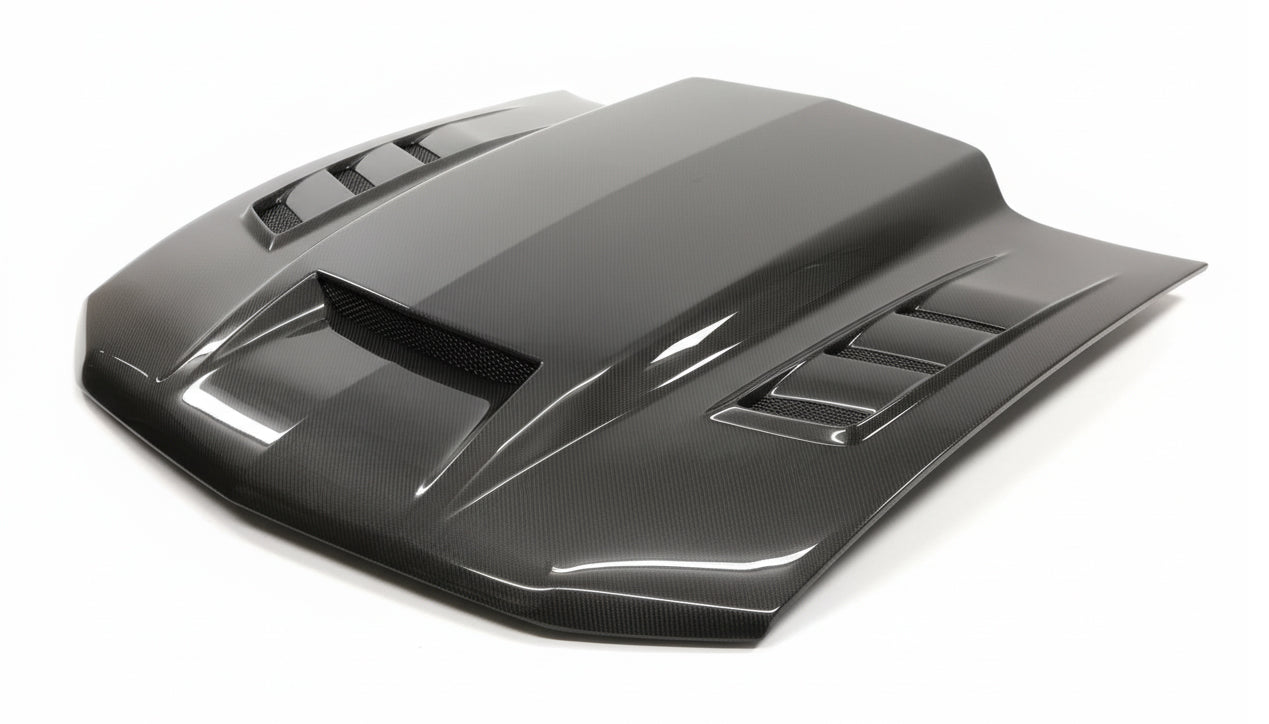 2010-2012 Ford MUSTANG Terminator Style Carbon Fiber Hood