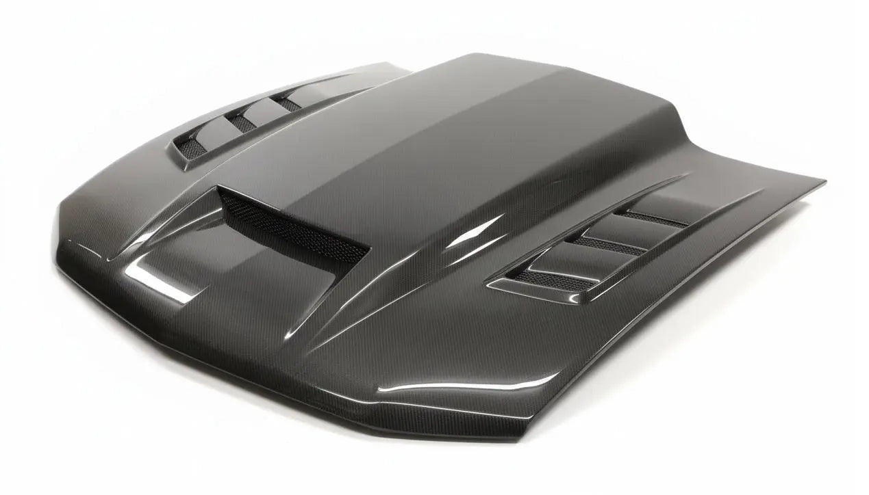 2010-2012 Ford MUSTANG Terminator Style Carbon Fiber Hood