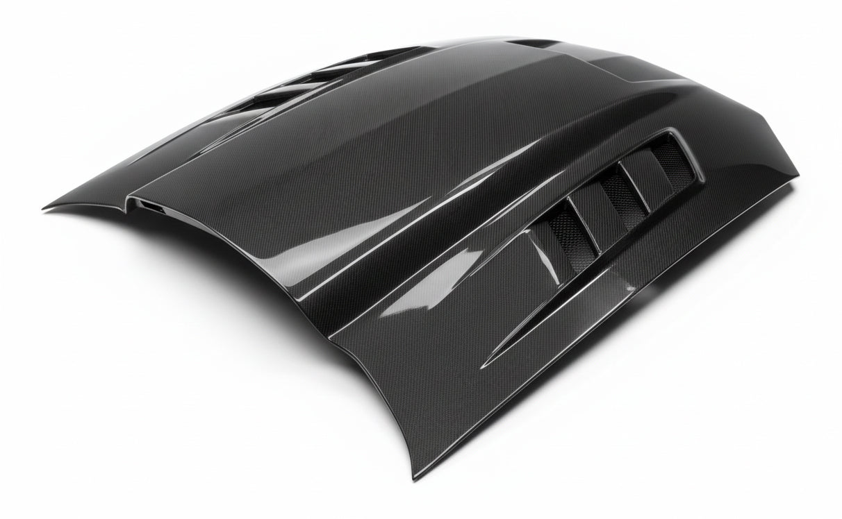 2010-2012 Ford MUSTANG Terminator Style Carbon Fiber Hood