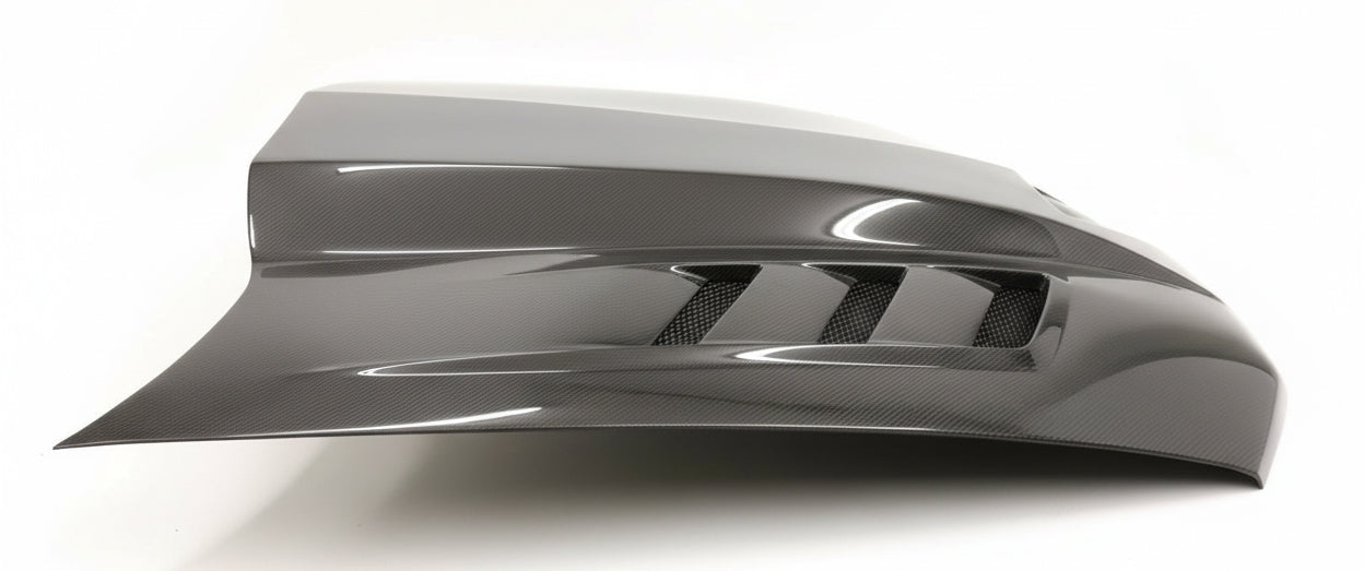 2010-2012 Ford MUSTANG Terminator Style Carbon Fiber Hood