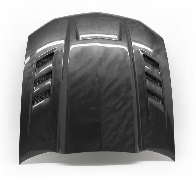 2010-2012 Ford MUSTANG Terminator Style Carbon Fiber Hood