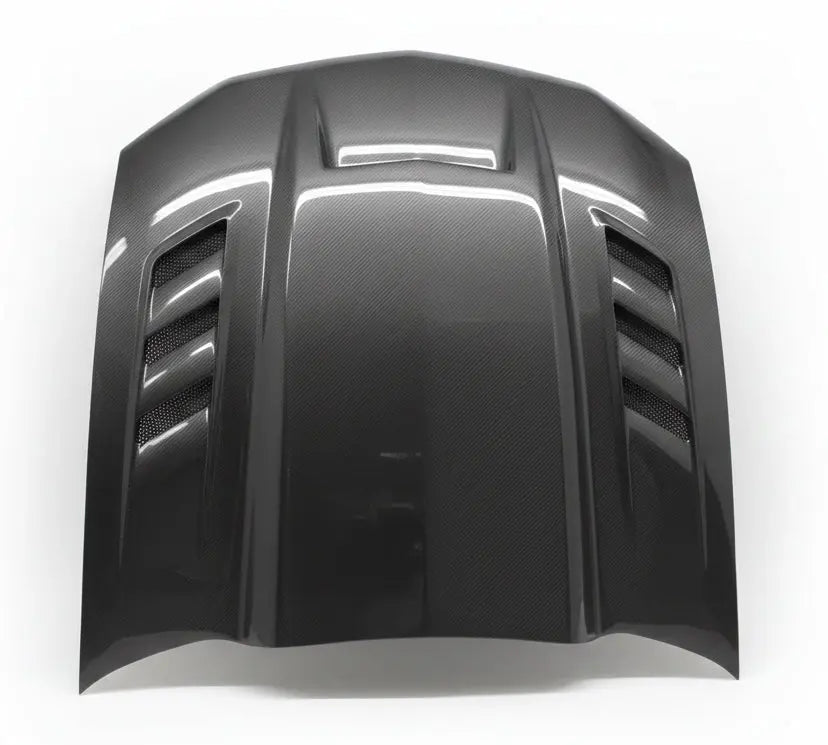 2010-2012 Ford MUSTANG Terminator Style Carbon Fiber Hood