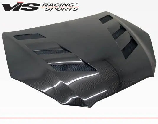 2010-2012 Hyundai Genesis 2 doors AMS Style Carbon Fiber Black Hood-1