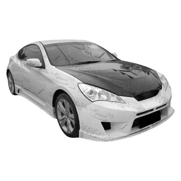 2010-2012 Hyundai Genesis 2 doors GNX Style FRP Primer Front Bumper-1