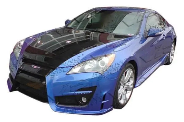2010-2013 Hyundai Genesis 2 doors Tornado Style FRP Primer Side Skirts-1