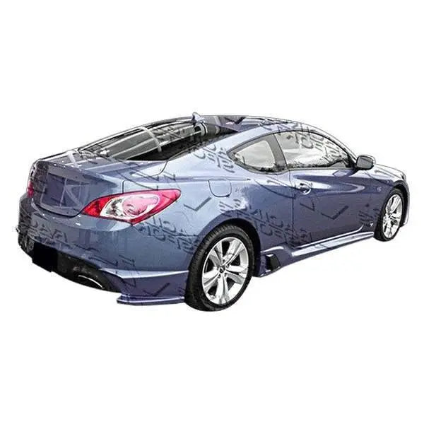 2010-2013 Hyundai Genesis 2 doors Tornado Style FRP Primer Side Skirts-2